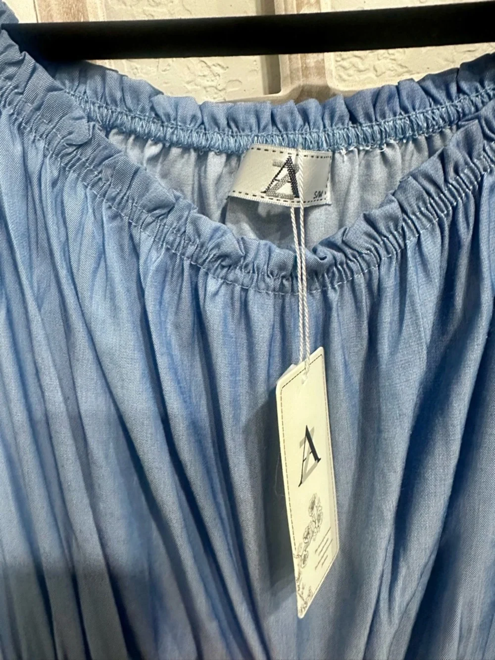 Sleeve Chambray Dress - Picture 3 of 4